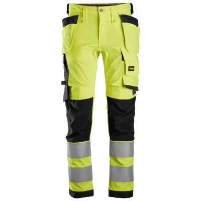 Spodnie Snickers 6243 Odblaskowe Stretch AllroundWork żółto -czarne