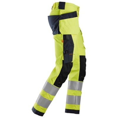 Spodnie Snickers 6243 Odblaskowe Stretch AllroundWork żółto -czarne