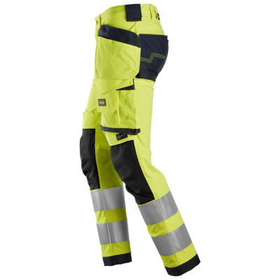 Spodnie Snickers 6243 Odblaskowe Stretch AllroundWork żółto -czarne