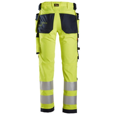 Spodnie Snickers 6243 Odblaskowe Stretch AllroundWork żółto -czarne