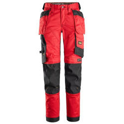 Spodnie robocze DAMSKIE Snickers 6247 AllroundWork z workami kieszeniowymi Czerwone