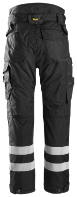 6620 Spodnie robocze przeciwdeszczowe  AllroundWork 37.5® z szelkami Snickers, kolor czarny