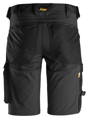6143 Krótkie spodenki Snickers Stretch model AllroundWork w kolorze czarnym