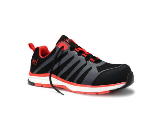 12021 Buty robocze marki JORI model RAPID black-red Low ESD S3