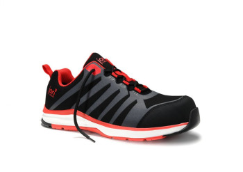 12021 Buty robocze marki JORI model RAPID black-red Low ESD S3