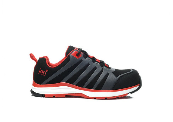 12021 Buty robocze marki JORI model RAPID black-red Low ESD S3