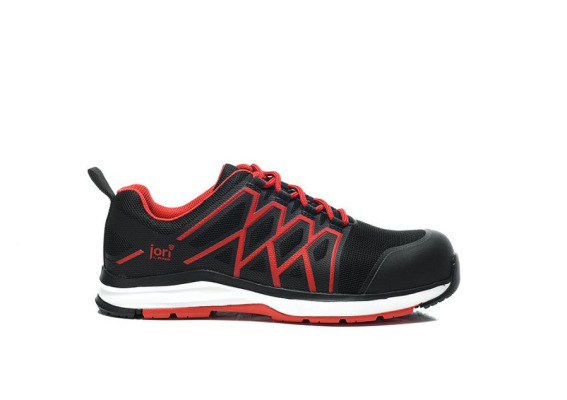 12061 Buty robocze marki JORI model SWIFT black-red Low ESD S1P