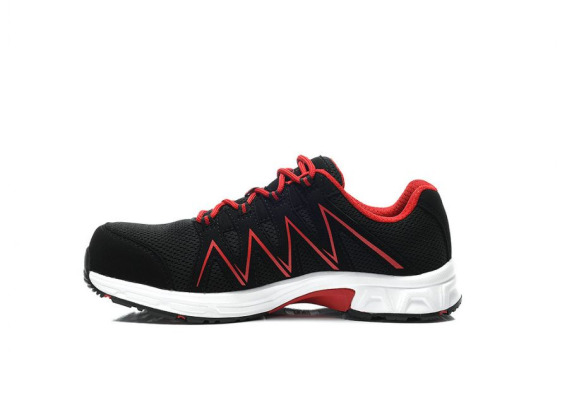 12141 Buty robocze marki JORI model SPEEDY black-red Low ESD S1P