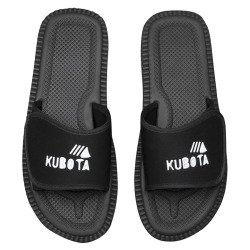 Klapki Kubota na rzep kolor czarny