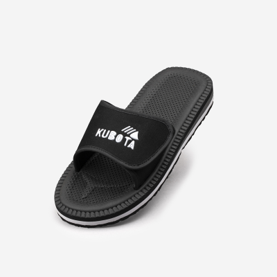 Klapki Kubota na rzep kolor czarny