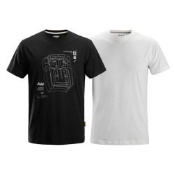2522 T-shirt - zestaw 2 szt. kolor czarny i biały