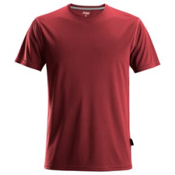 2558 T-shirt AllroundWork Snickers k.czerwony