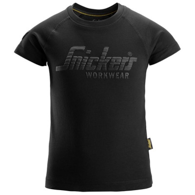 7514 T-shirt logo Junior kolor czarny