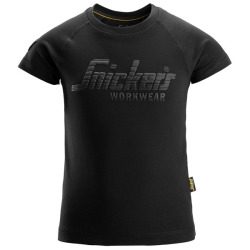 7514 T-shirt logo Junior kolor czarny