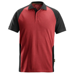 2750 Koszulka Polo marki Snickers 2-kolorowa czarwono-czarna