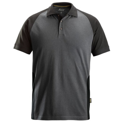 2750 Koszulka Polo marki Snickers 2-kolorowa Szaro-czarna