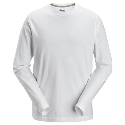 T-shirt z długimi rękawami 2496 Snickers BIAŁY