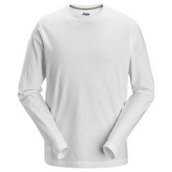 T-shirt z długimi rękawami 2496 Snickers BIAŁY