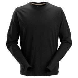 T-shirt z długimi rękawami 2496 Snickers Czarnym