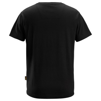 2512 T-shirt Snickers z dekoltem w serek Czarny