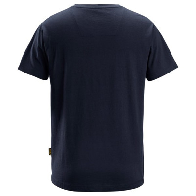 2512 T-shirt Snickers z dekoltem w serek Granatowy