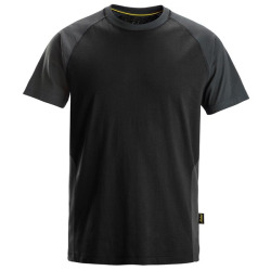 2550 T-shirt dwukolorowy Snickers w kolorze czarnym