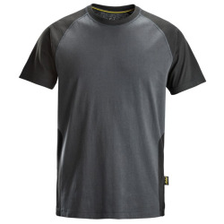 2550 T-shirt dwukolorowy Snickers w kolorze Szarym