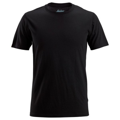 2527 T-shirt wełniany AllroundWork BLACK