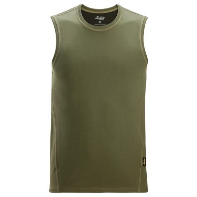 2956 Koszulka bez rękawów Stay Fresh Snickers kolor khaki green