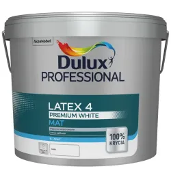 Dulux Professional Latex 4 Premium White – Biała lateksowa farba matowa do ścian i sufitów