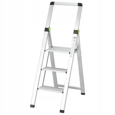 Drabina składana SLIM 3-stopnie z uchwytem STALCO PERFECT