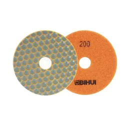 BIHUI Krążek diamentowy do polerowania na sucho, gradacja 200, średnica 100 mm