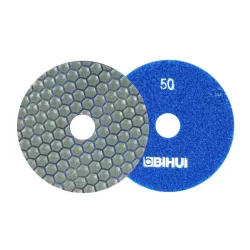 BIHUI Krążek diamentowy do polerowania na sucho, gradacja 50, średnica 100 mm