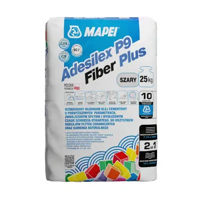 ADESILEX P9 FIBER PLUS – Wzmocniony włóknami klej elastyczny Mapei 25KG