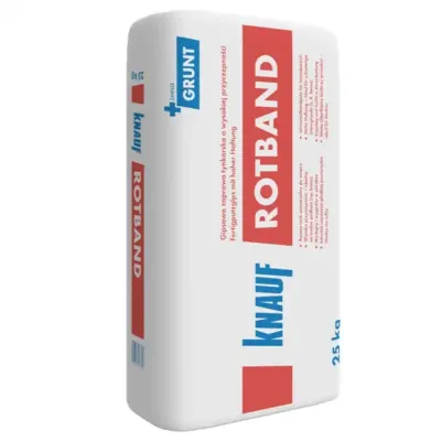 Knauf Rotband – Ręczny tynk gipsowy o zwiększonej przyczepności
