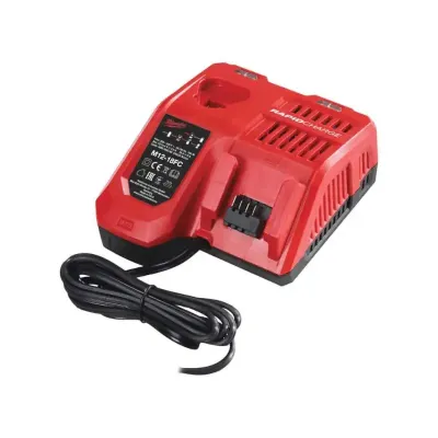 Szybka ładowarka M12, M14, M18, 12 - 18 V, 2.0, 3.0, 4.0, 5.0, 5.5, 6.0, 8.0, 9.0 &amp; 12.0 Ah, Milwaukee, M12-18 FC