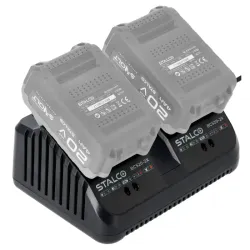 Podwójna Ładowarka 4A 105W BCS20-2X 20V S-Volt Stalco