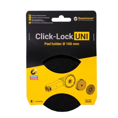 Uchwyt magnetyczny do tarcz szlifierskich Click-Lock  UNI