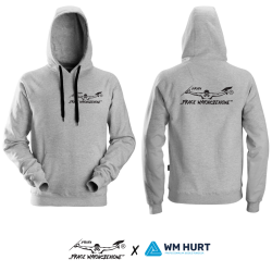Bluza Snickers z haftem logo Grupy Prace Wykończeniowe kolor szary (małe pierś + plecy)