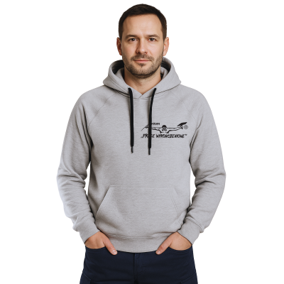 Bluza Snickers z haftem logo Grupy Prace Wykończeniowe kolor szary (małe pierś + plecy)