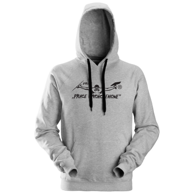 Bluza Snickers z haftem logo Grupy Prace Wykończeniowe kolor szary (duże pierś)