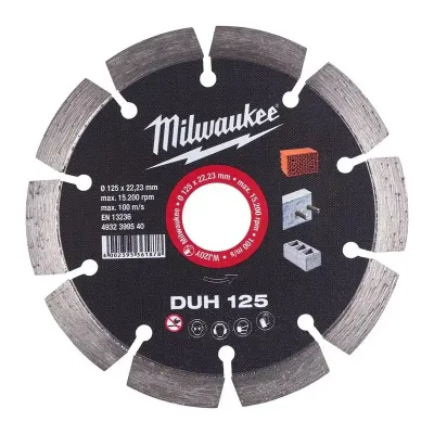 MILWAUKEE TARCZA DIAMENTOWA TNĄCA H 125/22,2MM