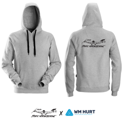 Bluza Snickers z haftem logo Grupy Prace Wykończeniowe kolor szary (logo plecy)