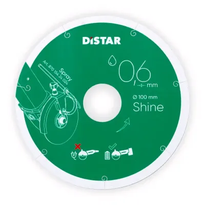 Diamentowa tarcza tnąca Distar 1A1R 101,6x0,6x22,23 Shine