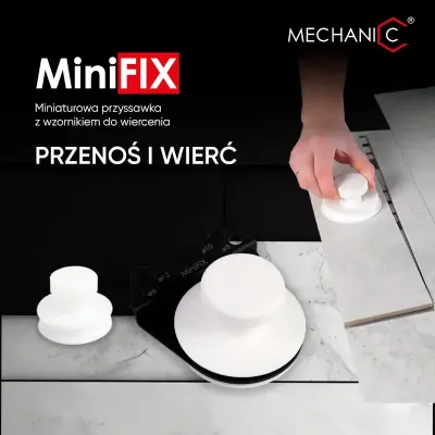 Przyssawka z szablonem do wiercenia MiniFix Mechanic