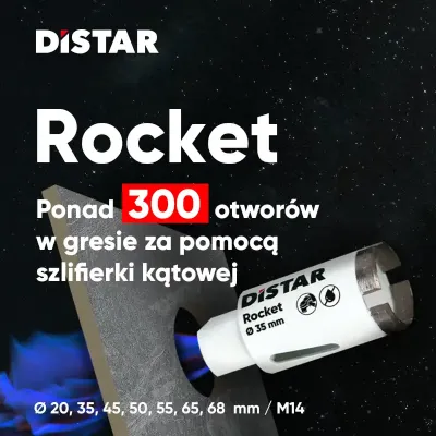 Wiertło diamentowe Distar DDS-W 68x45-8xM14 Rocket