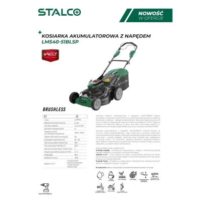 Kosiarka akumulatorowa z napędem LMS40-51BLSP Body 40V STALCO