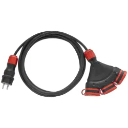 Przedłużacz warsztatowy gumowy, jednogniazdowy PS-X3/54/10M/3X2,5/H05RR-F Plastrol