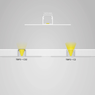 Profil środkowy TBP3 LED do suchej zabudowy 2m.