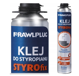 RAWLPLUG STYROFIX KLEJ DO STYROPIANU FASADY I FUNDAMENTY 750 ML